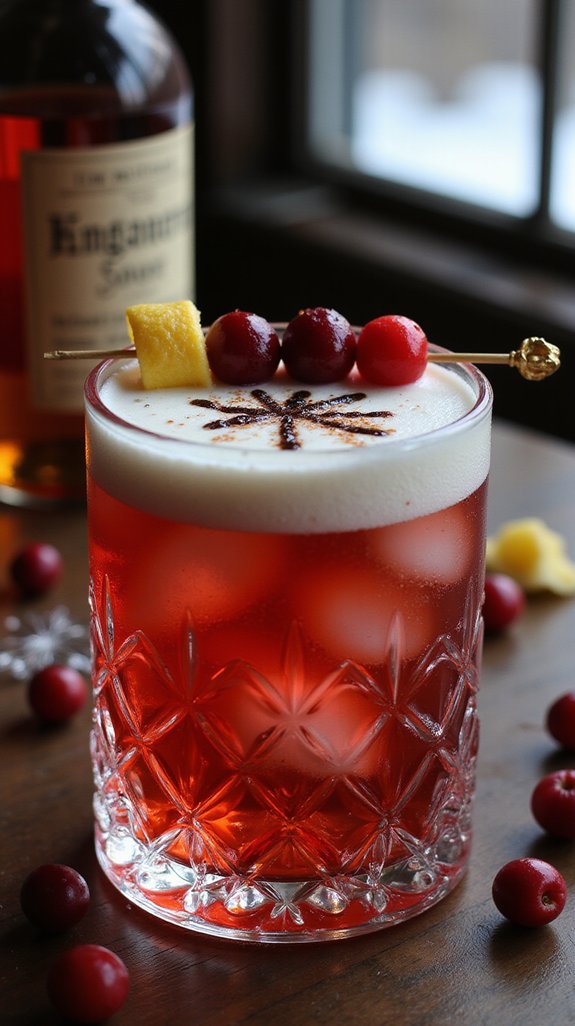 cranberry infused whiskey cocktail delight