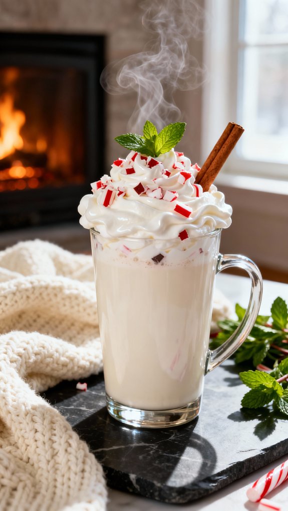 creamy peppermint winter indulgence