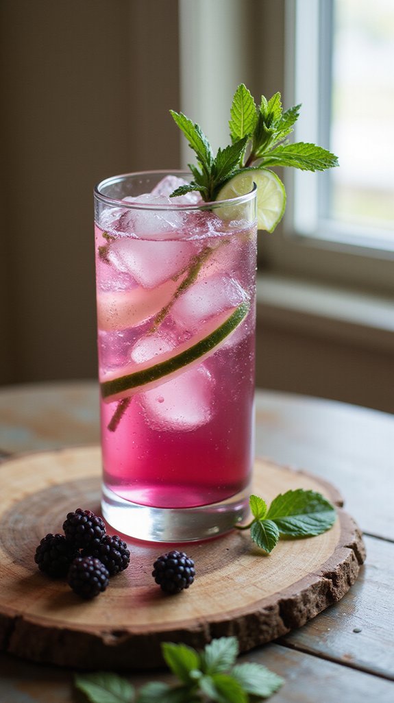 crisp cucumber huckleberry cocktail