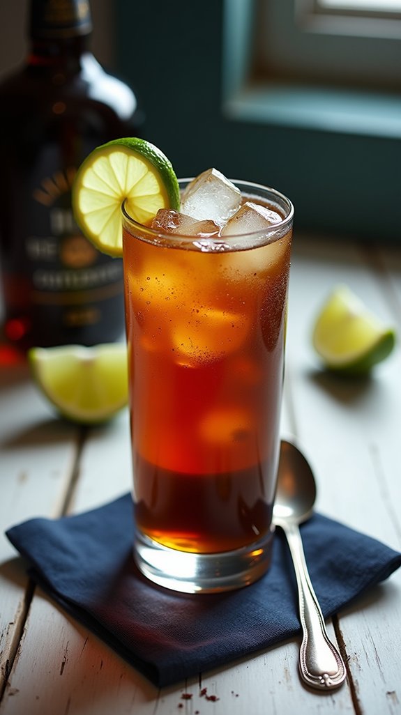 dark rum ginger beer