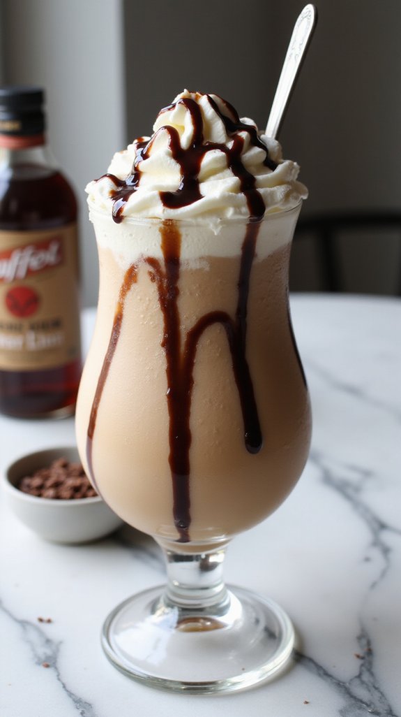 decadent frozen dessert cocktail