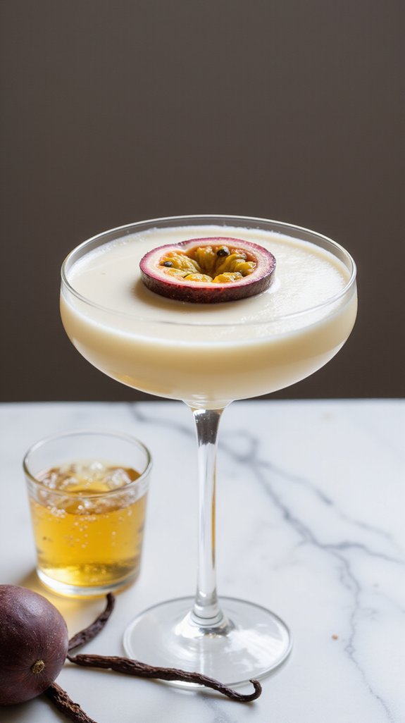 decadent passion fruit cocktail