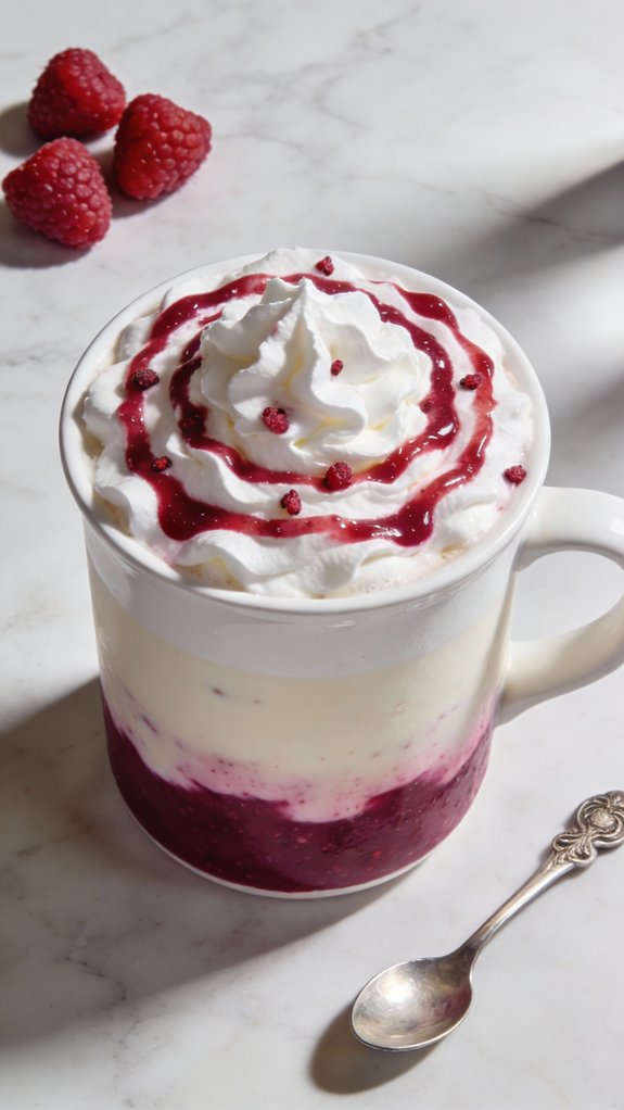 delicious white chocolate latte