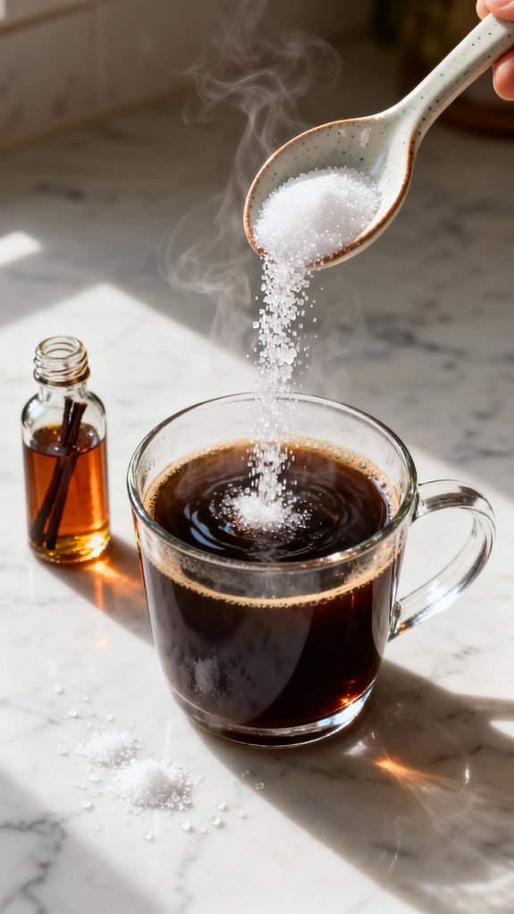 dissolve sugar add vanilla