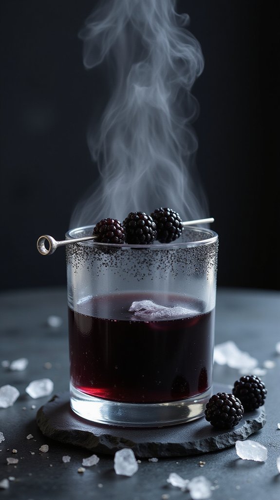 dramatic dark cocktail experience
