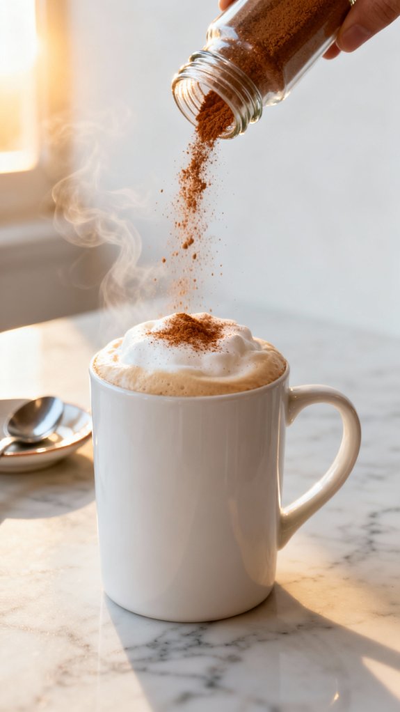 dust cinnamon for elegance