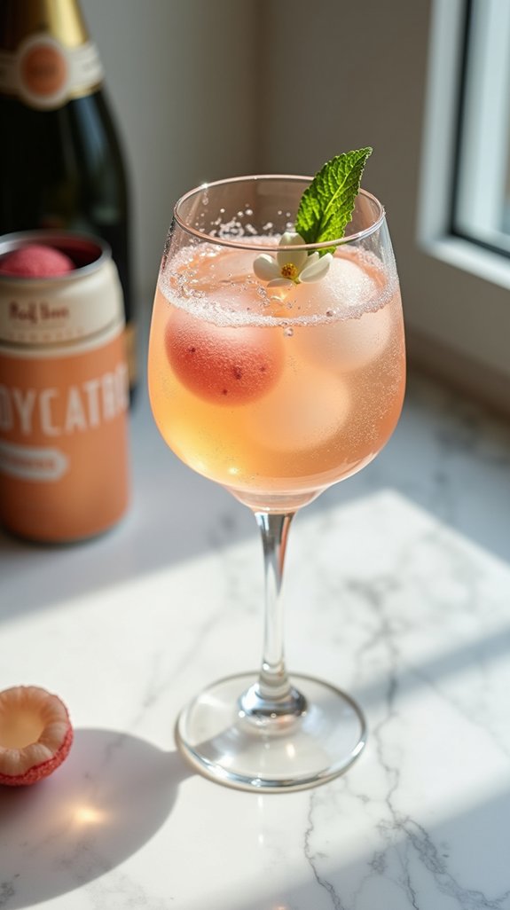 effortless elegant champagne spritz