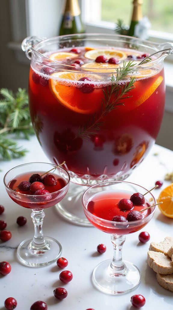 effortless festive cocktail centerpiece