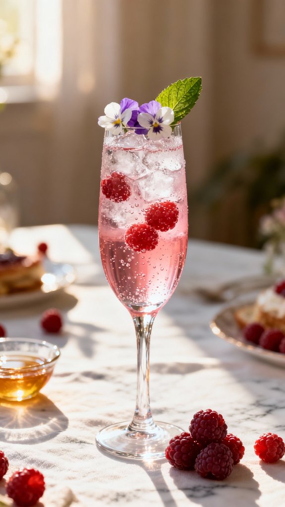 elegant alcohol free celebration drink