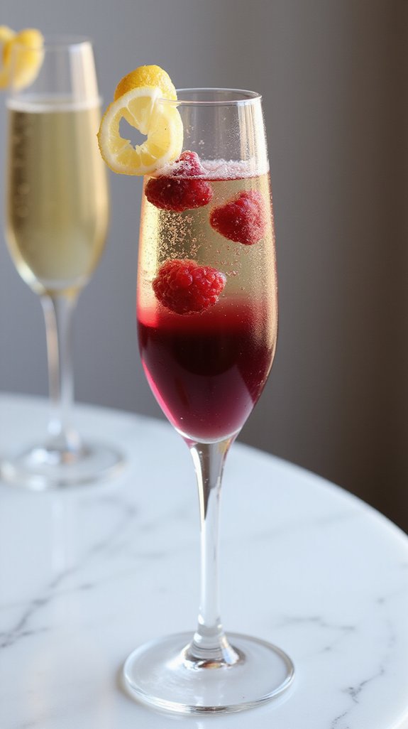 elegant champagne cocktail delight