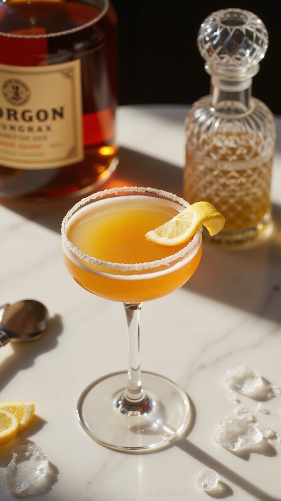 elegant cognac based cocktail