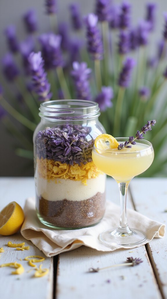 elegant lavender lemon cocktails