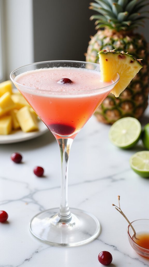 elegant tropical vodka cocktail