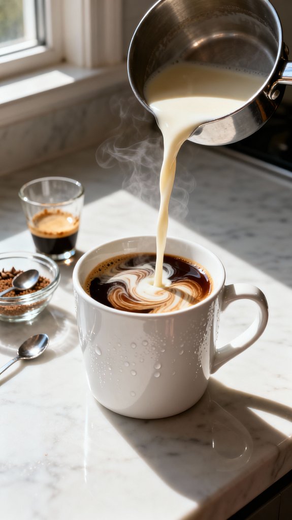 espresso blended with eggnog