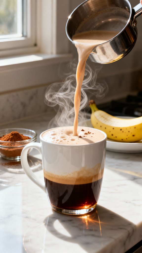 espresso meets steamed banana