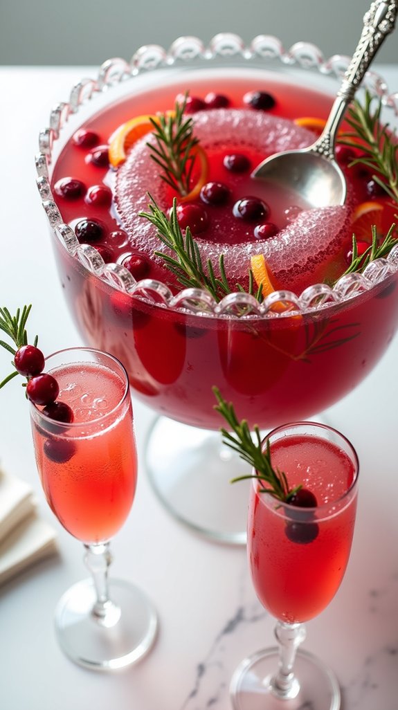 festive cranberry vodka cocktail