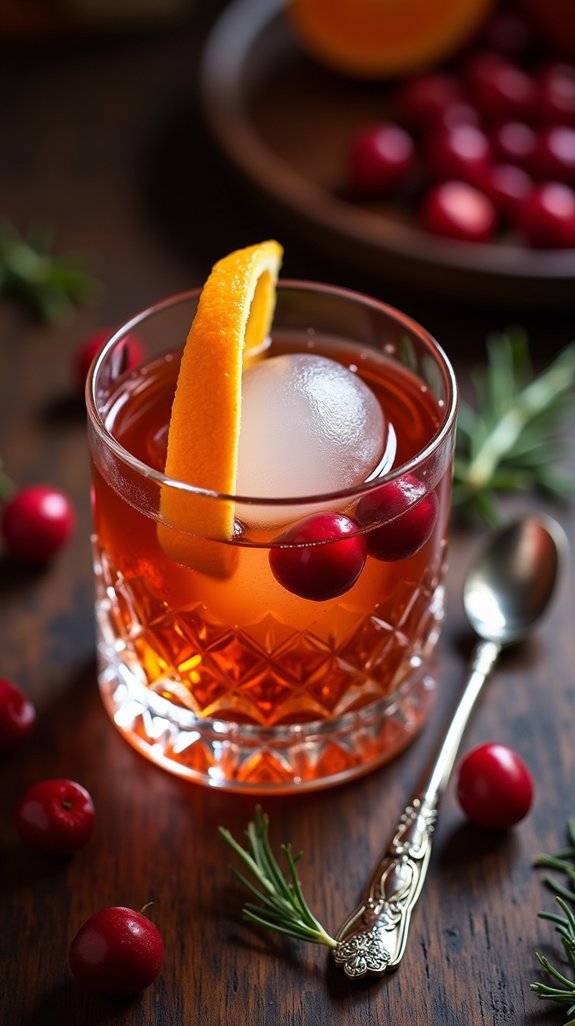 festive whiskey cocktail variation