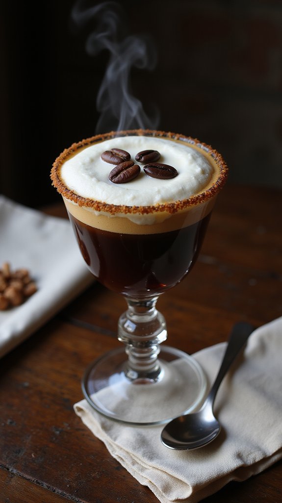 flaming coffee liqueur indulgence
