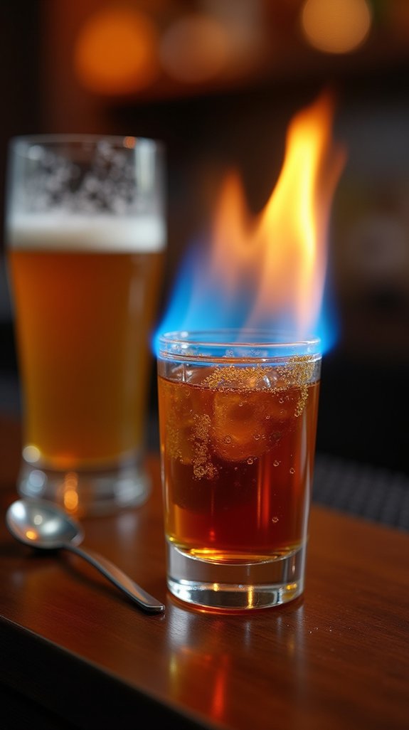 flaming party shot experience