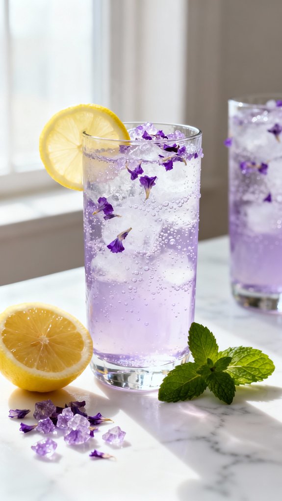 floral citrus spring mocktail