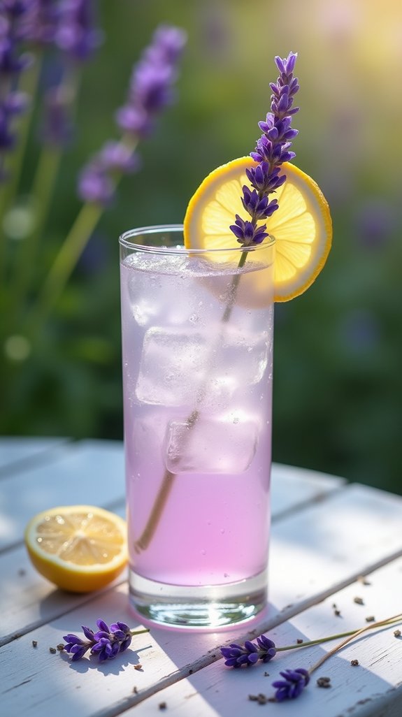 floral refreshing garden cocktail