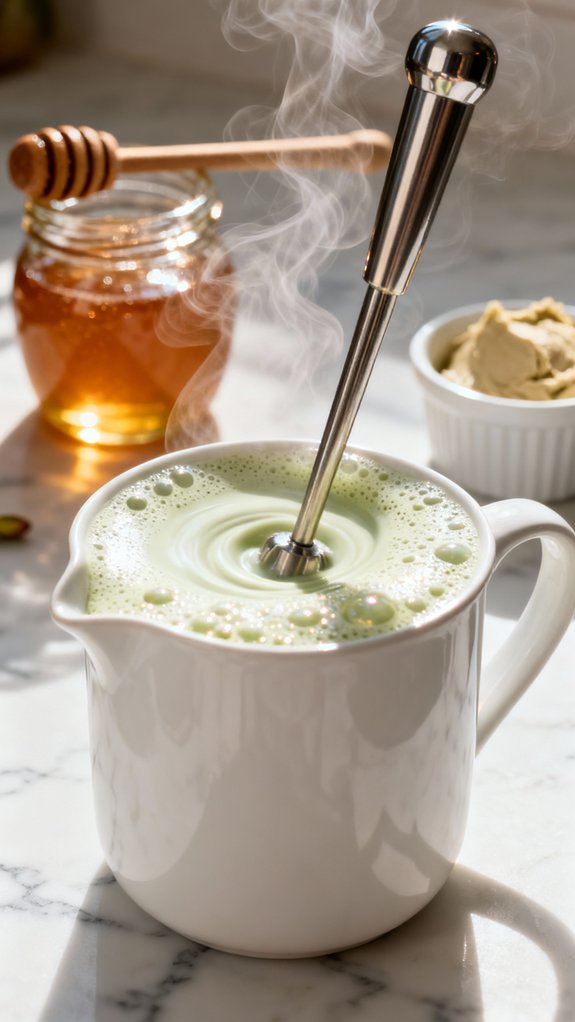 froth for creamy texture