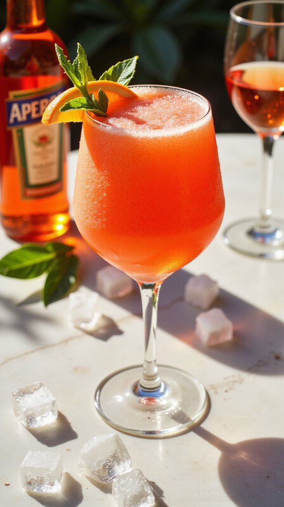 frozen cocktail with elegance