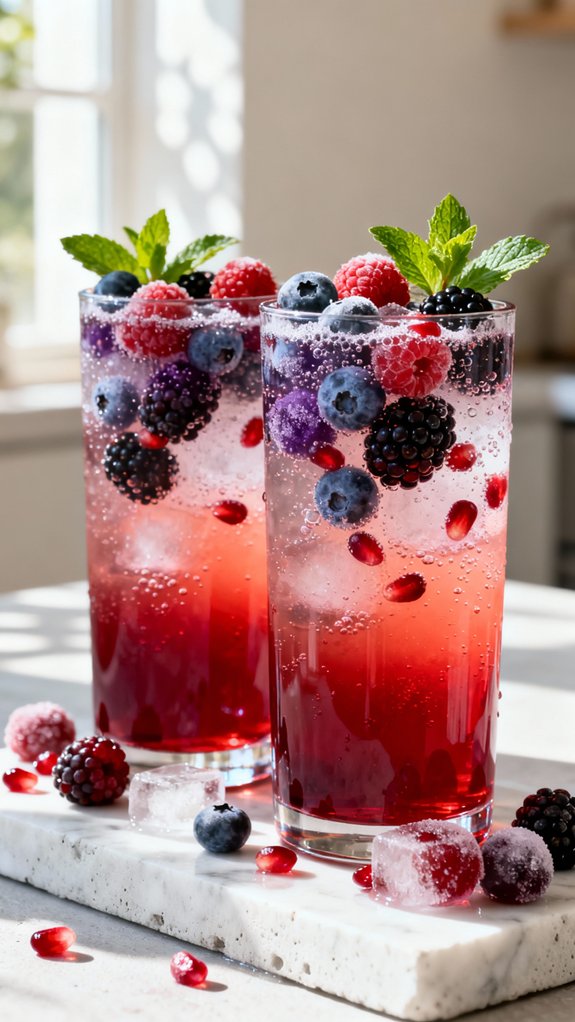 fruity vibrant customizable mocktail