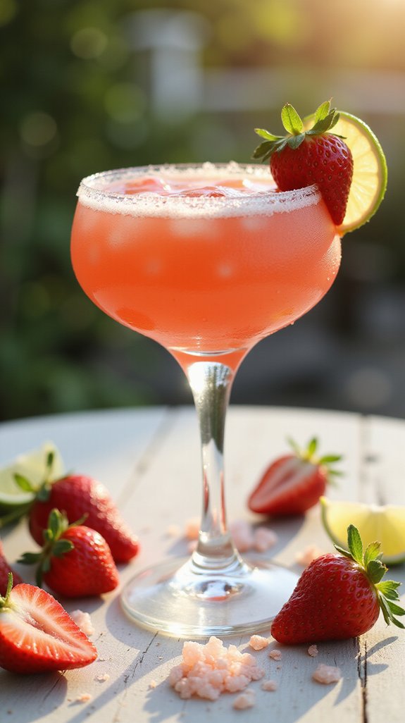 fruity vibrant summer cocktail