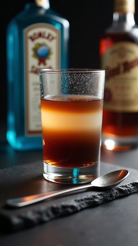 gin infused layered cocktail experience