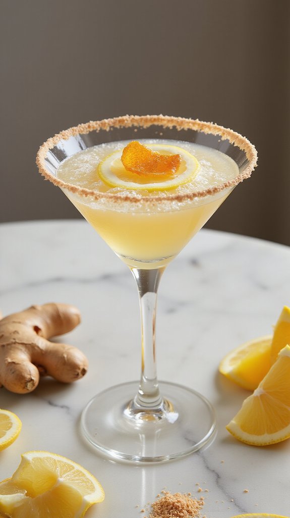 ginger infused citrus cocktail delight
