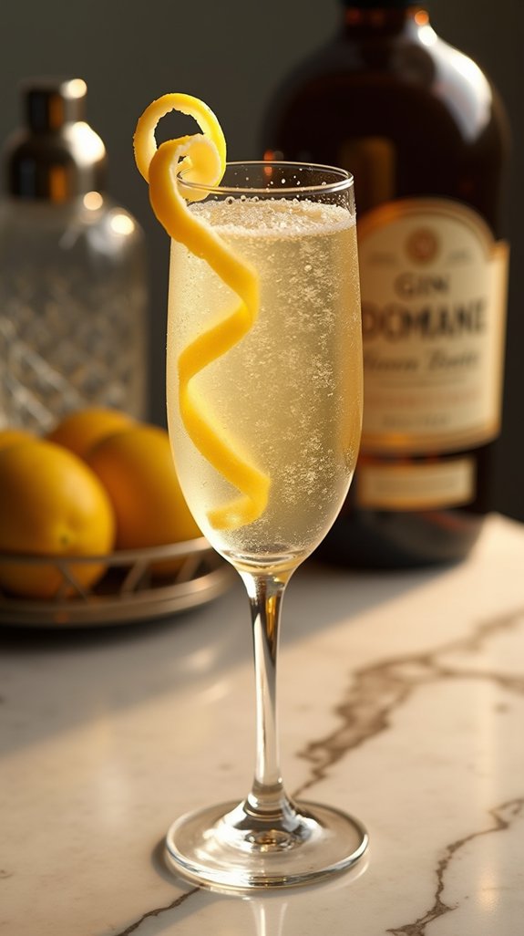 glamorous gin and champagne