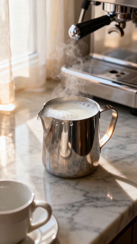 heat froth pour layer