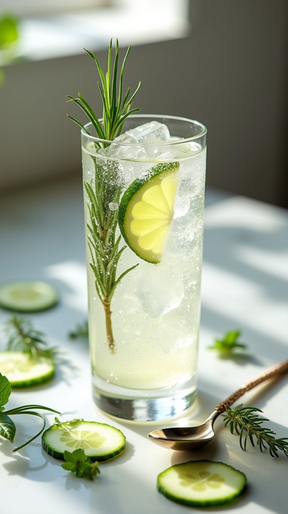 herb infused gin and tonic