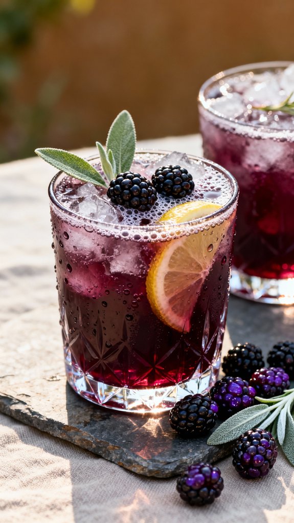 herbaceous berry mocktail sophistication