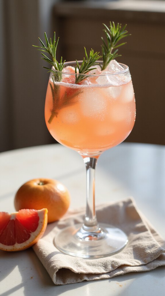 herbaceous grapefruit elderflower spritz