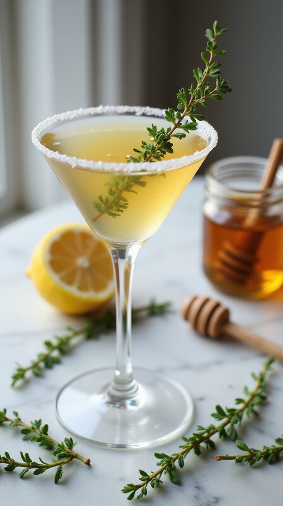 herbaceous sophisticated citrus cocktail