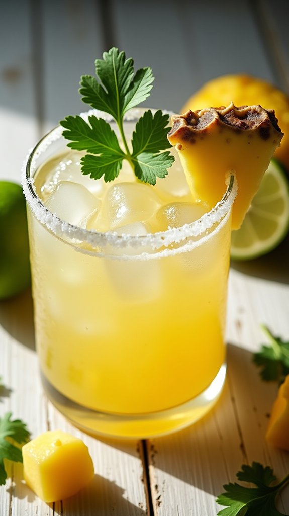 herbaceous tropical cocktail delight