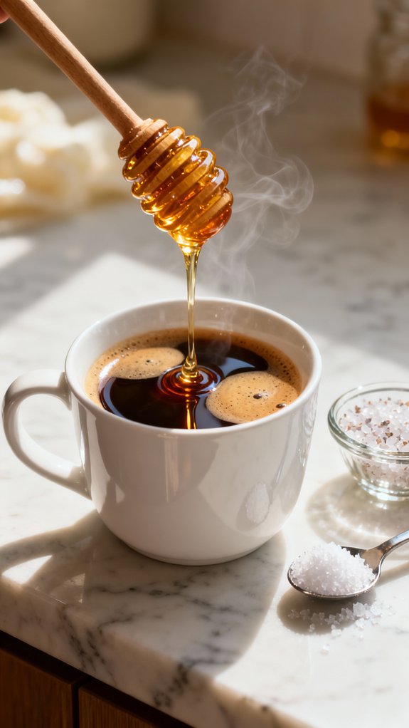 honey and salt combined