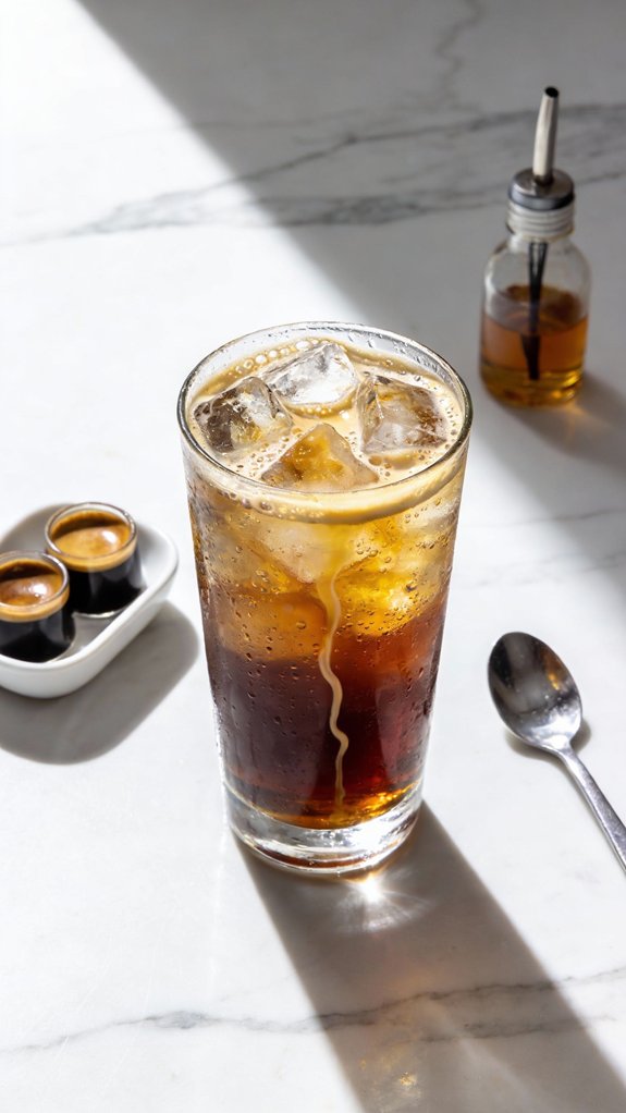 iced vanilla coffee beverage