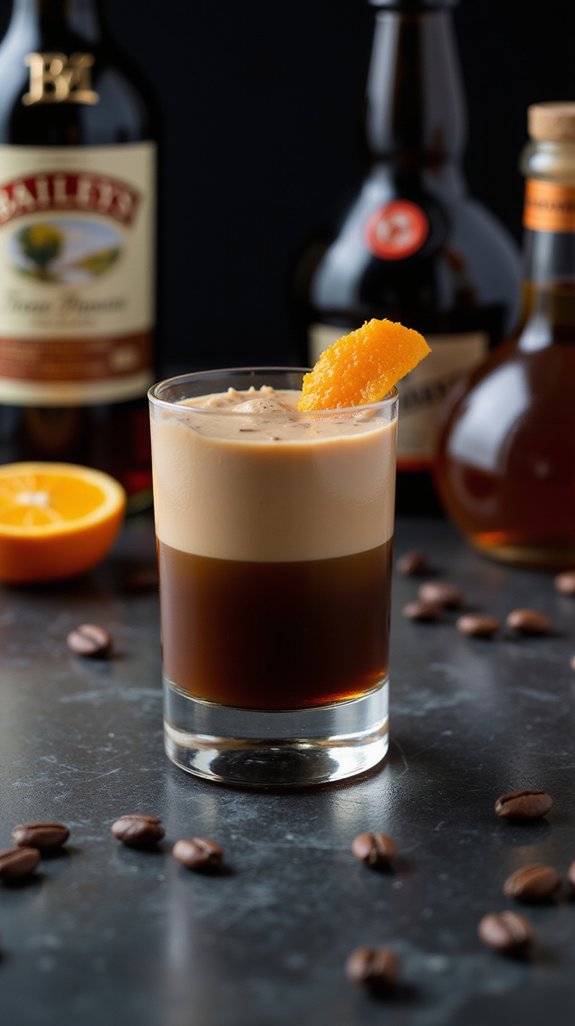 layered cocktail shot delight