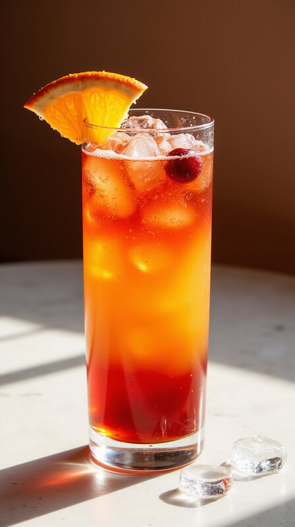 layered tequila orange cocktail