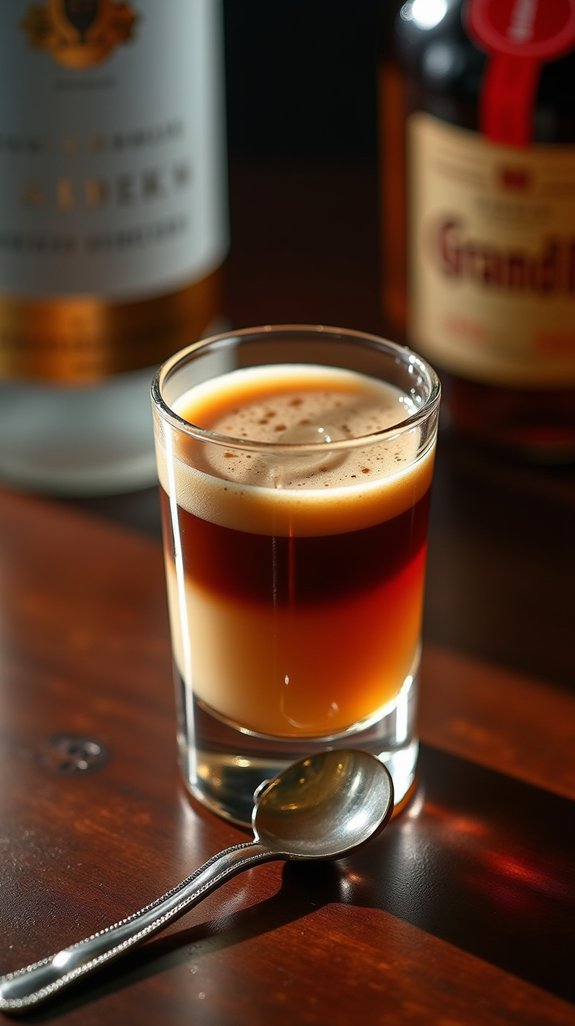 layered vodka infused shot