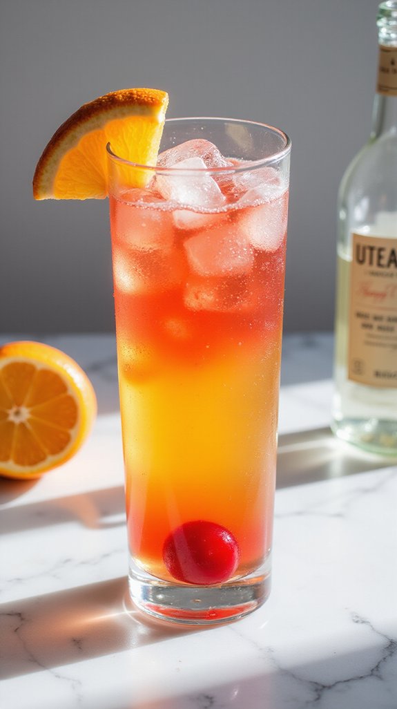 lightened classic tequila sunrise