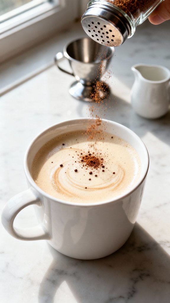 lightly dust nutmeg topping