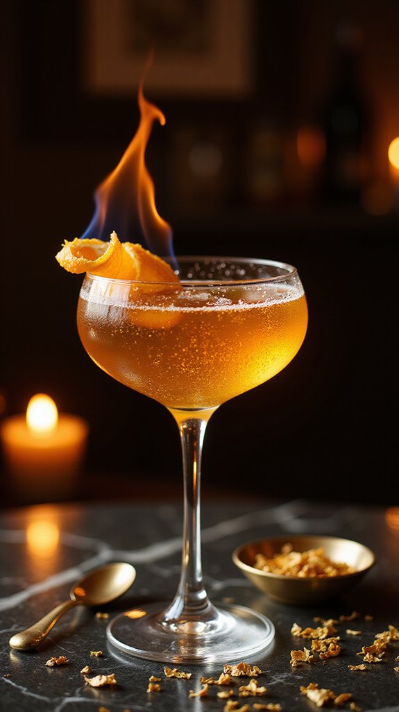 luxurious and theatrical cocktail