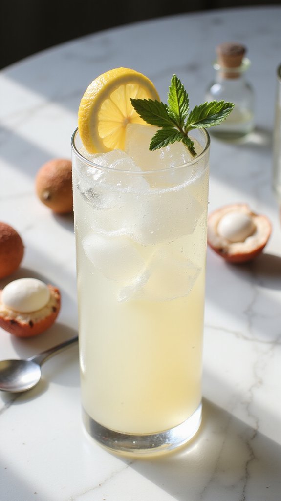 lychee infused refreshing cocktail