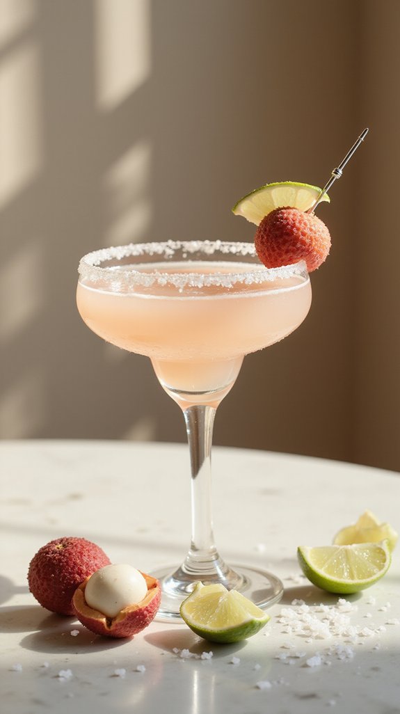 lychee infused sophisticated margarita