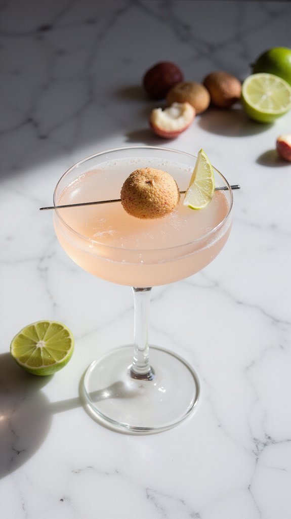 lychee infused tropical cocktail elegance