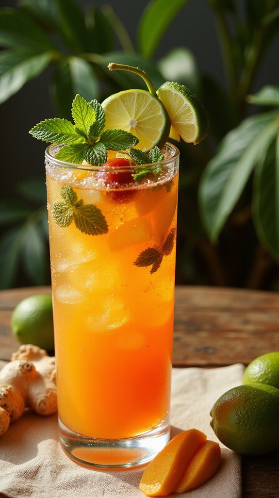 mango ginger chili lime mojito